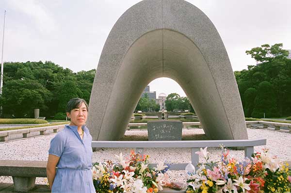 広島平和記念公園にて